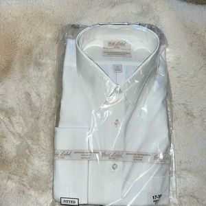 NWT Round Tree & Yorke French Cuff Fitted Dress Shirt